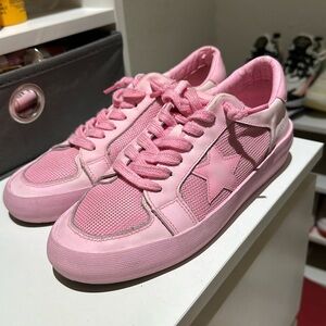 Bubblegum pink sneakers